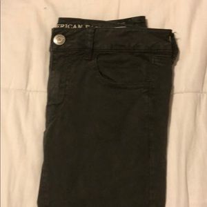 Olive American eagle jeggings
